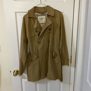 Abercrombie and Fitch Tan Rain Coat